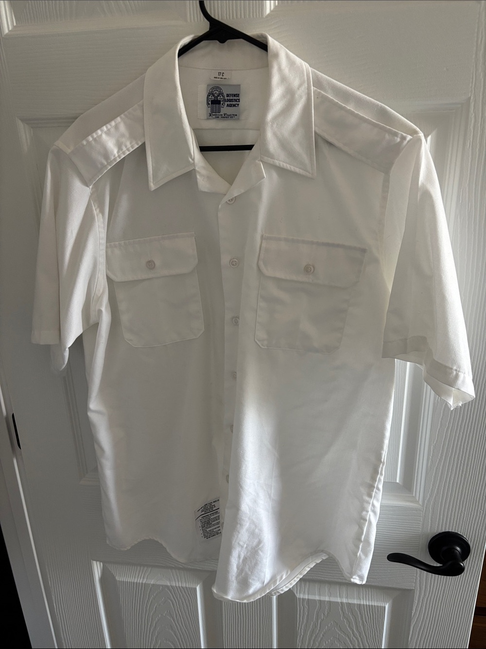 Army White Short Sleeve Button Down Shirt